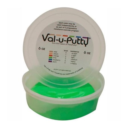 Fabrication Enterprises Val-u-Putty Exercise Putty, Orange, Soft, 6 Ounce 742448